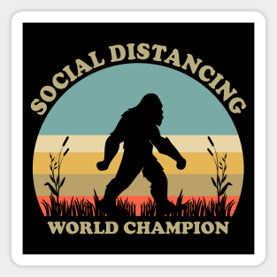 Bigfoot Social Distancing Champion Magnet